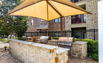 Outdoor grill and picnic area